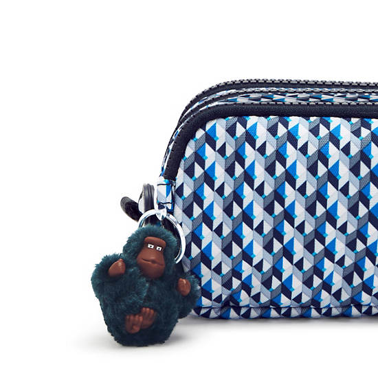 Kipling Gitroy Klassieke Printed Pencil Case Tassen Blauw | België 1316IL